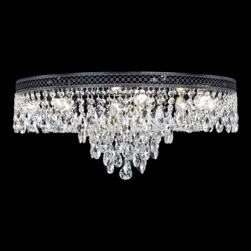 Люстра Венеция Кольцо журавлик №8 черная в Кирове Гусь Хрустальный