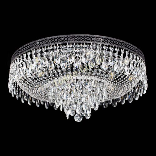 Люстра Венеция Кольцо журавлик №8 черная в Кирове Гусь Хрустальный