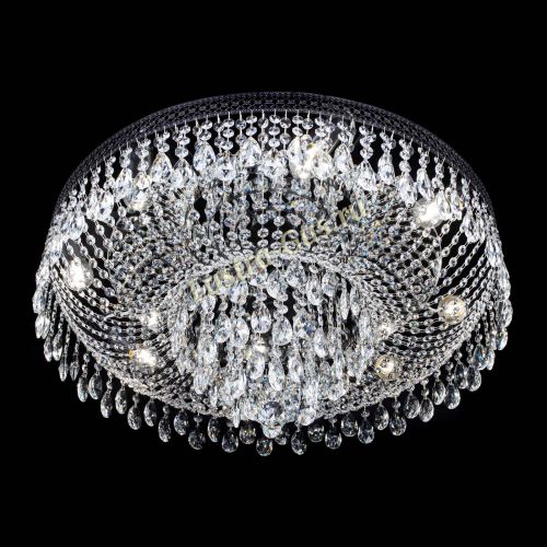 Люстра Венеция Кольцо журавлик №8 черная в Кирове Гусь Хрустальный