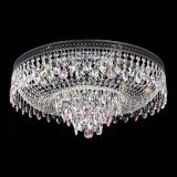 Люстра Венеция Кольцо Черная №8 розовая в Кирове