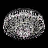 Люстра Венеция Кольцо Черная №8 розовая в Кирове