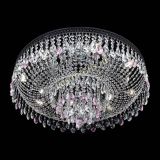 Люстра Венеция Кольцо Черная №8 розовая в Кирове