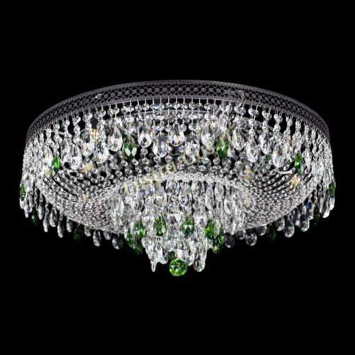 Люстра Венеция Кольцо Черная №8 зеленая в Кирове Гусь Хрустальный