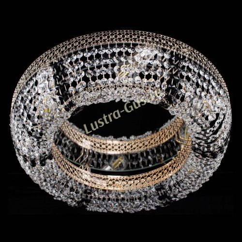 Люстра Венеция Кольцо черная в Кирове Гусь Хрустальный