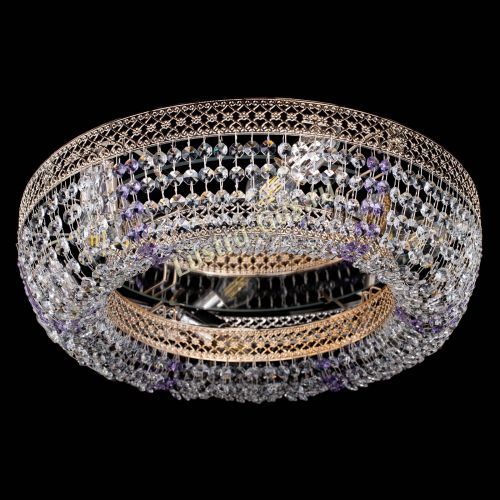 Люстра Венеция Кольцо фиолетовая в Кирове Гусь Хрустальный