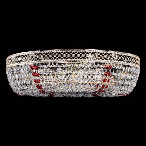 Люстра Венеция Кольцо красная в Кирове Гусь Хрустальный