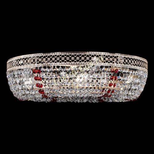 Люстра Венеция Кольцо красная в Кирове Гусь Хрустальный