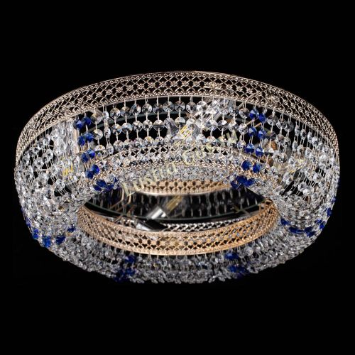 Люстра Венеция Кольцо синяя в Кирове Гусь Хрустальный