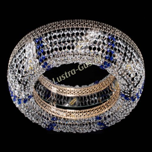 Люстра Венеция Кольцо синяя в Кирове Гусь Хрустальный