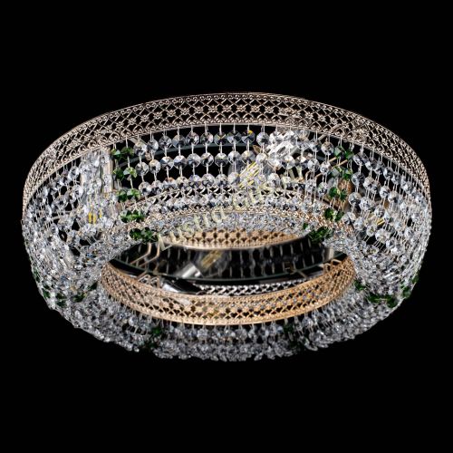 Люстра Венеция Кольцо зеленая в Кирове Гусь Хрустальный