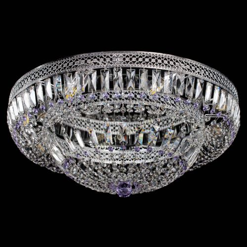 Люстра Венеция Купол пластинка 600 Фиолетовая в Кирове Гусь Хрустальный