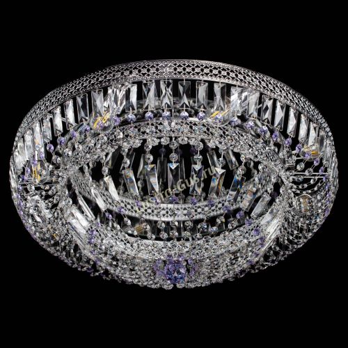 Люстра Венеция Купол пластинка 600 Фиолетовая в Кирове Гусь Хрустальный