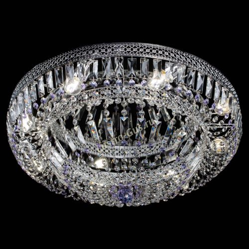 Люстра Венеция Купол пластинка 600 Фиолетовая в Кирове Гусь Хрустальный