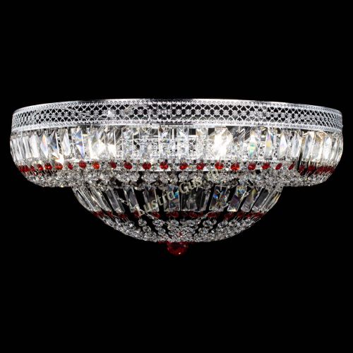 Люстра Венеция Купол пластинка 600 Красная в Кирове Гусь Хрустальный