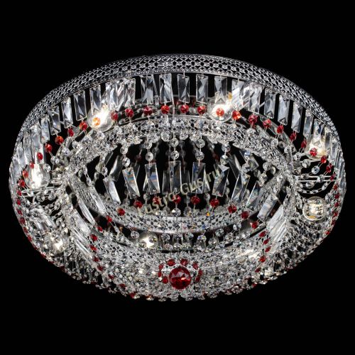 Люстра Венеция Купол пластинка 600 Красная в Кирове Гусь Хрустальный