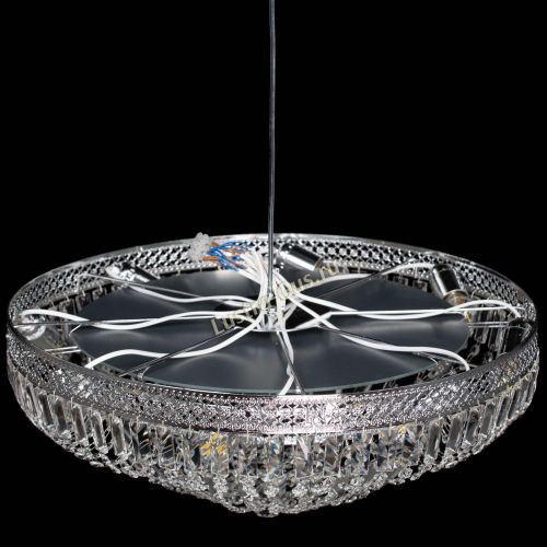 Люстра Венеция Купол пластинка 600 Черная в Кирове Гусь Хрустальный
