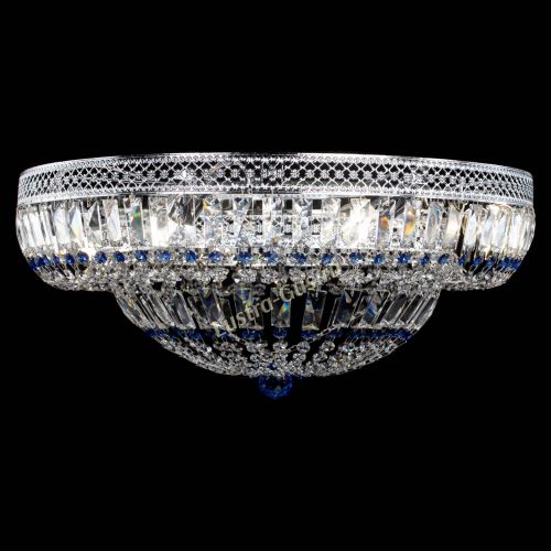 Люстра Венеция Купол пластинка 600 Синяя в Кирове Гусь Хрустальный