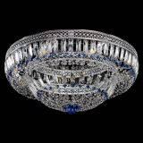 Люстра Венеция Купол пластинка 600 Синяя в Кирове