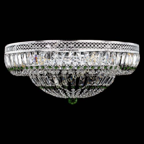 Люстра Венеция Купол пластинка 600 Зеленая в Кирове Гусь Хрустальный