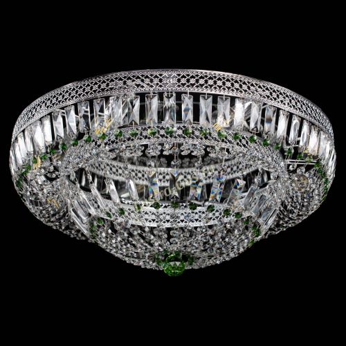 Люстра Венеция Купол пластинка 600 Зеленая в Кирове Гусь Хрустальный