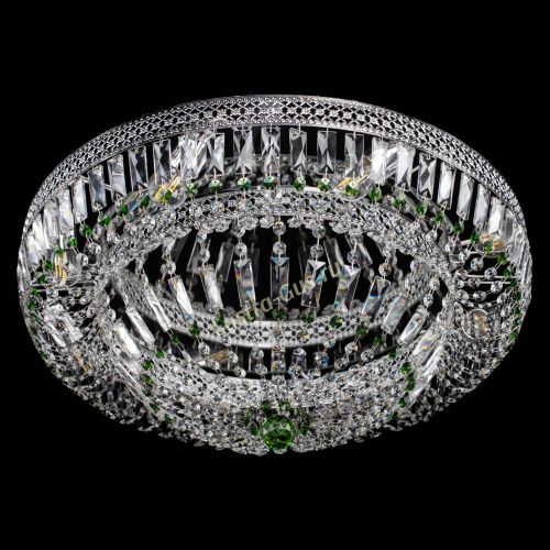 Люстра Венеция Купол пластинка 600 Зеленая в Кирове Гусь Хрустальный