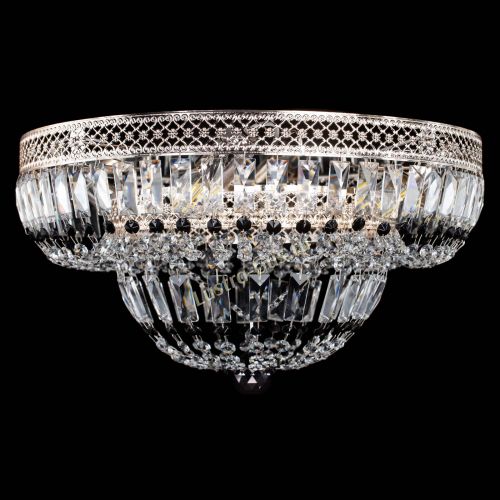 Люстра Венеция Купол пластинка Черная в Кирове Гусь Хрустальный