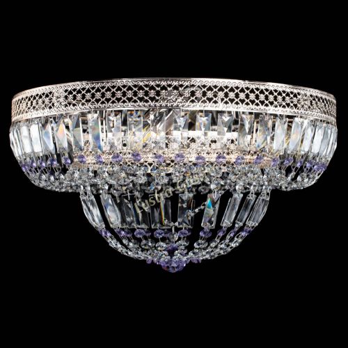 Люстра Венеция Купол пластинка Фиолетовая в Кирове Гусь Хрустальный