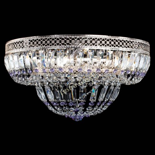 Люстра Венеция Купол пластинка Фиолетовая в Кирове Гусь Хрустальный