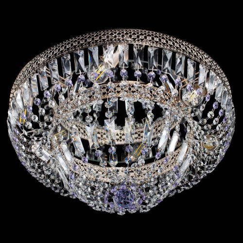 Люстра Венеция Купол пластинка Фиолетовая в Кирове Гусь Хрустальный