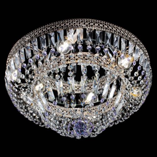 Люстра Венеция Купол пластинка Фиолетовая в Кирове Гусь Хрустальный