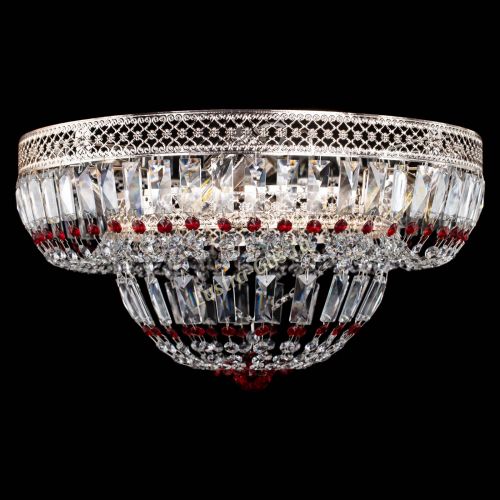 Люстра Венеция Купол пластинка Красная в Кирове Гусь Хрустальный