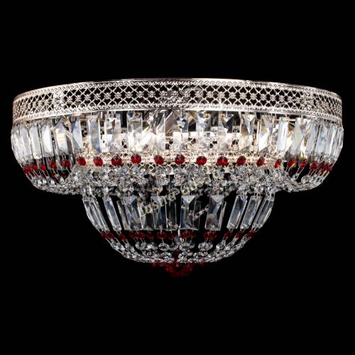 Люстра Венеция Купол пластинка Красная в Кирове Гусь Хрустальный
