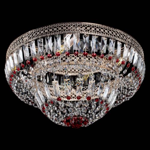 Люстра Венеция Купол пластинка Красная в Кирове Гусь Хрустальный