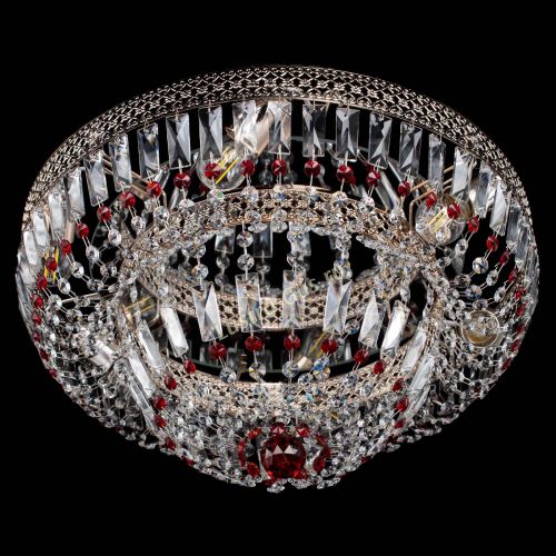 Люстра Венеция Купол пластинка Красная в Кирове Гусь Хрустальный