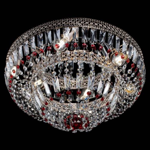 Люстра Венеция Купол пластинка Красная в Кирове Гусь Хрустальный