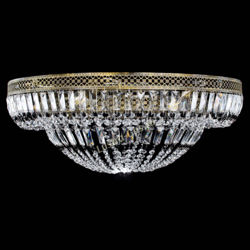 Люстра Венеция Купол пластинка под бронзу Черная в Кирове Гусь Хрустальный