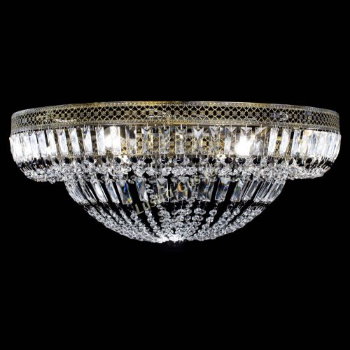 Люстра Венеция Купол пластинка под бронзу Черная в Кирове Гусь Хрустальный