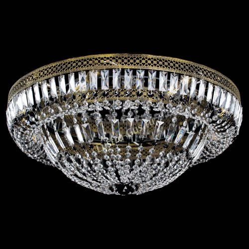 Люстра Венеция Купол пластинка под бронзу Черная в Кирове Гусь Хрустальный