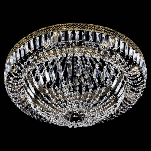 Люстра Венеция Купол пластинка под бронзу Черная в Кирове Гусь Хрустальный