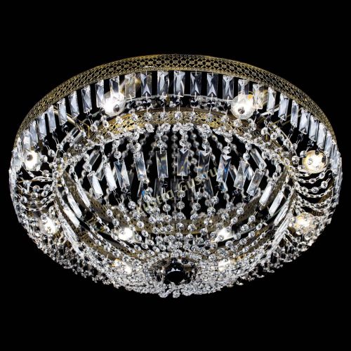 Люстра Венеция Купол пластинка под бронзу Черная в Кирове Гусь Хрустальный