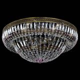 Люстра Венеция Купол пластинка под бронзу Розовая в Кирове