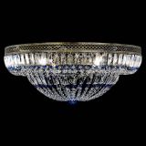 Люстра Венеция Купол пластинка под бронзу Синяя в Кирове