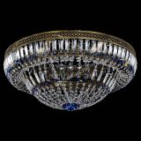 Люстра Венеция Купол пластинка под бронзу Синяя в Кирове