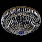 Люстра Венеция Купол пластинка под бронзу Синяя в Кирове