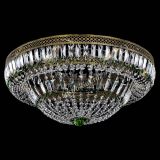 Люстра Венеция Купол пластинка под бронзу Зеленая в Кирове