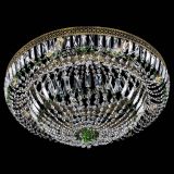 Люстра Венеция Купол пластинка под бронзу Зеленая в Кирове