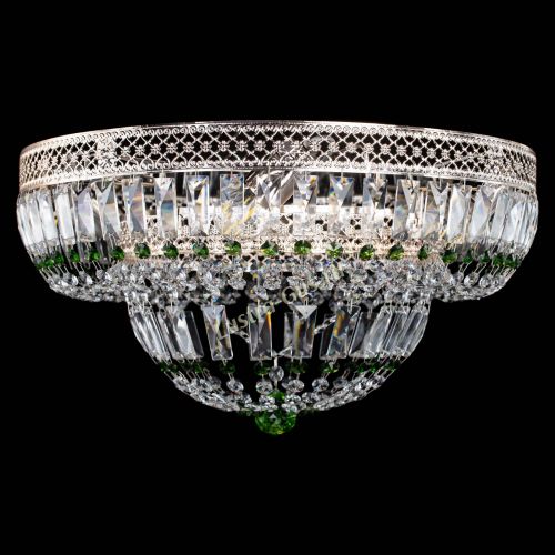 Люстра Венеция Купол пластинка Зеленая в Кирове Гусь Хрустальный