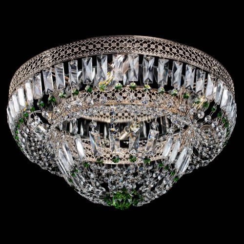 Люстра Венеция Купол пластинка Зеленая в Кирове Гусь Хрустальный