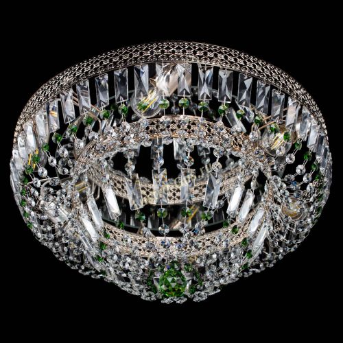 Люстра Венеция Купол пластинка Зеленая в Кирове Гусь Хрустальный