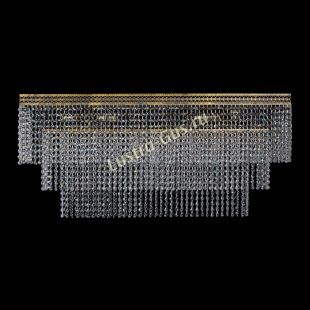 Люстра большого диаметра Прямоугольник Венеция №8 под бронзу